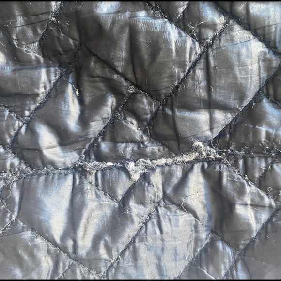 Black Quilted Cole Haan Coat - Picture 4 of 5